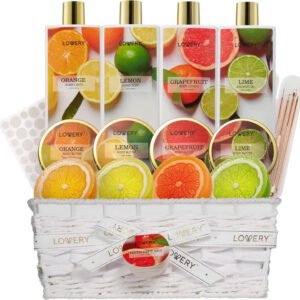 Bath Gift Basket in Citrus Scents
